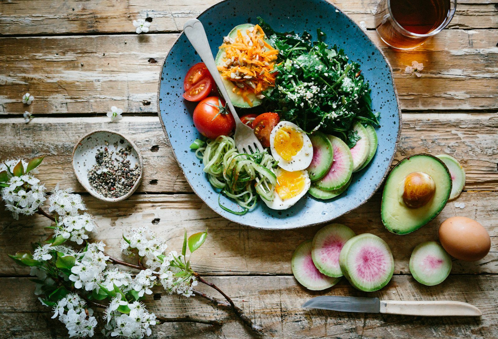 Healthy balanced diet plate