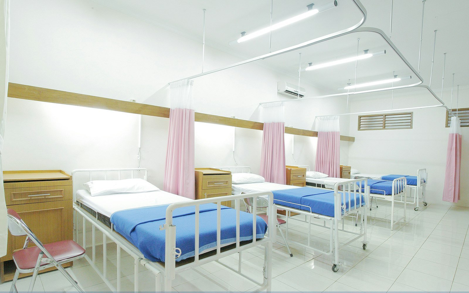 Modern hospital building